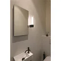 SLV LED Wandaufbauleuchte LYGANT SINGLE Badleuchte, 8W, 3000K, 560lm, IP44, schwarz