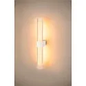 SLV LED Wandaufbauleuchte LYGANT DOUBLE Badleuchte, 11W, 3000K, 800lm, IP44, weiß
