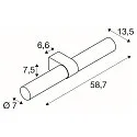 SLV LED Wandaufbauleuchte LYGANT DOUBLE Badleuchte, 11W, 3000K, 800lm, IP44, weiß