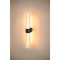 SLV wall luminaire LYGANT DOUBLE IP44, black