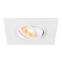 Deckeneinbauleuchte NEW TRIA® 75 XL, quadratisch, GU10, max. 10W, IP20, weiß