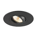 SLV Deckeneinbauring NEW TRIA® 75 XL, rund, IP20, schwarz