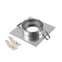 SLV recessed ceiling ring NEW TRIA® 75 XL square, aluminium