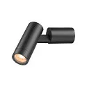 SLV Outdoor Wandaufbauleuchte S-TUBE, rund, 1x GU10, max. 10W, IP65, schwarz