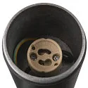 SLV Outdoor Wandaufbauleuchte S-TUBE, rund, 1x GU10, max. 10W, IP65, schwarz