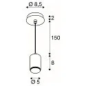 SLV pendant luminaire LALU® MIX&MATCH E27 IP20, black