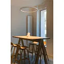 SLV LED Pendelleuchte ONE CUBE, Ø 80,5cm, 54W, 3000K, 4000lm, IP20, DALI dimmbar, weiß