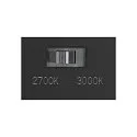 SLV LED Außenwandleuchte LID I SINGLE, IP65 IK07, eckig, 15W 2700/3000K (CCT Switch) 1050lm 100°, dimmbar, drehbar, anthrazit