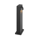 SLV Outdoor LED Stehleuchte LID I 45 SINGLE, IP65 IK07, 15W 2700/3000K (CCT Switch) 1050lm 100°, dimmbar, anthrazit