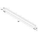 LED 1-Phasen Schienensystem-Set NOBLO® SPOT, 3 Spots + 2x 100cm Schiene, IP20, 19W 2700K 32°, CRi >90, dimmbar