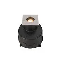 SLV LED Bodeneinbauleuchte DASAR® S, IP67 IK10, 4W 3000K 350lm 24°, schaltbar, schwenkbar, befahrbar, Edelstahl, eckig