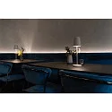 SLV LED Akku-Tischleuchte VINOLINA TWO, IP65, Ø 11cm, konisch, 2W 2200-3000K (CCT Switch) 190m, Touch-Dimmer + Ladestation, weiß