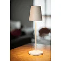 SLV battery table lamp VINOLINA TWO 3-CCT 3-fold, CCT Switch, with touch dimmer, conical, with charging station IP65
