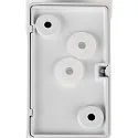 SLV Outdoor LED Wandstrahler MODELA UP/DOWN, IP65 IK07, 7.5W 2700K 810lm 2x60°, dimmbar, weiß matt / gold