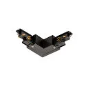 Zubehör für 3-Phasen Aufbau-Stromschiene S-TRACK PHASE & DALI - L-Verbinder mit Einspeisemöglichkeit, DALI steuerbar, schwarz