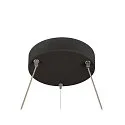 LED Pendelleuchte ONE FLAT PD SINGLE PHASE, Ø 60cm, 23W 2700/3000K (CCT Switch), CRi >90, dimmbar, schwarz