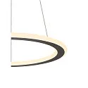 LED Pendelleuchte ONE FLAT PD SINGLE PHASE, Ø 60cm, 23W 2700/3000K (CCT Switch), CRi >90, dimmbar, schwarz