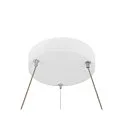 SLV LED Pendelleuchte ONE FLAT PD SINGLE PHASE, Ø 60cm, 23W 2700/3000K (CCT Switch), CRi >90, dimmbar, weiß