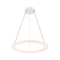 SLV LED Pendelleuchte ONE FLAT PD SINGLE PHASE, Ø 60cm, 23W 2700/3000K (CCT Switch), CRi >90, dimmbar, weiß