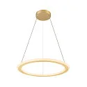 LED Pendelleuchte ONE FLAT PD SINGLE PHASE, Ø 60cm, 23W 2700/3000K (CCT Switch), CRi >90, dimmbar, messing