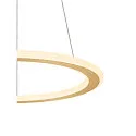 SLV LED Pendelleuchte ONE FLAT PD SINGLE PHASE, Ø 60cm, 23W 2700/3000K (CCT Switch), CRi >90, dimmbar, messing