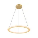 SLV LED Pendelleuchte ONE FLAT PD SINGLE PHASE, Ø 60cm, 23W 2700/3000K (CCT Switch), CRi >90, dimmbar, messing