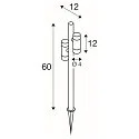 SLV LED Outdoor Erdspießleuchte HELIA SLIM POLE DOUBLE, 3000K, IP65, schwarz