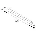 SLV LED Netzteil INTRACK 48V TRACK, 100W, IP20, inkl. DALI-Durchverdrahtung, weiß