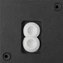 SLV LED Outdoor Wandleuchte Q-RING, IP54 IK06, indirekt, mit Sensor, 10W 3000K 950lm, schaltbar, seeluft-beständig, schwarz