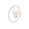 LED Outdoor Wandleuchte Q-RING, IP54 IK06, indirekt, mit Sensor, 10W 3000K 950lm, schaltbar, seeluft-beständig, weiß