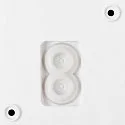 SLV LED Outdoor Wandleuchte Q-RING, IP54 IK06, indirekt, mit Sensor, 10W 3000K 950lm, schaltbar, seeluft-beständig, weiß