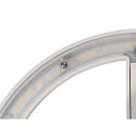 SLV LED Outdoor Wandleuchte Q-RING, IP54 IK06, indirekt, mit Sensor, 10W 3000K 950lm, schaltbar, seeluft-beständig, weiß