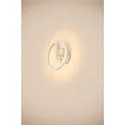 SLV LED Outdoor Wandleuchte Q-RING, IP54 IK06, indirekt, mit Sensor, 10W 3000K 950lm, schaltbar, seeluft-beständig, weiß