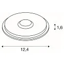 SLV LED Outdoor Boden-Aufbauleuchte BIG PLOT Modul, IP67 IK06, 4.9W 3000K 540lm 180°, ohne Cover, Edelstahl