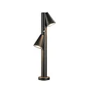 Outdoor Stehleuchte T-TUBE 70 POLE DOUBLE, GU10, mit Sensor, IP44, dimmbar, schwarz