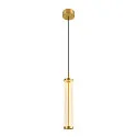 LED Pendelleuchte QUIMERA PHASE, 8.2W 2700/3000K (CCT Switch) 310lm, CRi >90, dimmbar, gebürstet messing