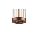 SLV LED Pendelleuchte QUIMERA PHASE, 8.2W 2700/3000K (CCT Switch) 310lm, CRi >90, dimmbar, dunkel kupfer