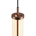 SLV LED Pendelleuchte QUIMERA PHASE, 8.2W 2700/3000K (CCT Switch) 310lm, CRi >90, dimmbar, dunkel kupfer