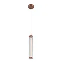 SLV LED Pendelleuchte QUIMERA PHASE, 8.2W 2700/3000K (CCT Switch) 310lm, CRi >90, dimmbar, dunkel kupfer