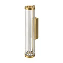 SLV LED Wandleuchte QUIMERA PHASE, 2700/3000K (CCT Switch), CRi >90, dimmbar, gebürstet messing