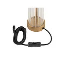 SLV LED Tischleuchte QUIMERA PHASE, 4.3W 2700/3000K (CCT Switch) 110lm, CRi >90, dimmbar, gebürstet messing