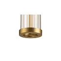SLV LED 1-Phasen-Pendelleuchte QUIMERA PHASE, 8W 2700K 320lm, CRi >90, dimmbar, gebürstet messing