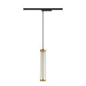 SLV LED 1-Phasen-Pendelleuchte QUIMERA PHASE, 8W 2700K 320lm, CRi >90, dimmbar, gebürstet messing