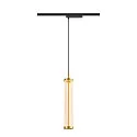 SLV LED 1-Phasen-Pendelleuchte QUIMERA PHASE, 8W 2700K 320lm, CRi >90, dimmbar, gebürstet messing