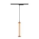 SLV LED 1-Phasen-Pendelleuchte QUIMERA PHASE, 8W 2700K 320lm, CRi >90, dimmbar, dunkel kupfer
