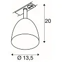 SLV 1-Phasen Strahler PARA CONE 14, GU10, IP20, dreh-/schwenkbar, kupfer/weiß