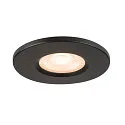 SLV Abdeckung für LED Einbauleuchte UNIVERSAL DOWNLIGHT PHASE, IP65 (Outdoor + Indoor), rund, starr, schwarz