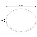 SLV Abdeckung für LED Einbauleuchte UNIVERSAL DOWNLIGHT PHASE, IP65 (Outdoor + Indoor), rund, starr, schwarz