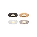 SLV Abdeckung für LED Einbauleuchte UNIVERSAL DOWNLIGHT PHASE, IP65 (Outdoor + Indoor), rund, starr, gold matt
