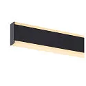 SLV LED Wandaufbauleuchte ONE LINEAR 50 PHASE, Up/Down, IP44, 52.2cm, 14W 2700/3000K (CCT Switch), CRi >90, dimmbar, schwarz